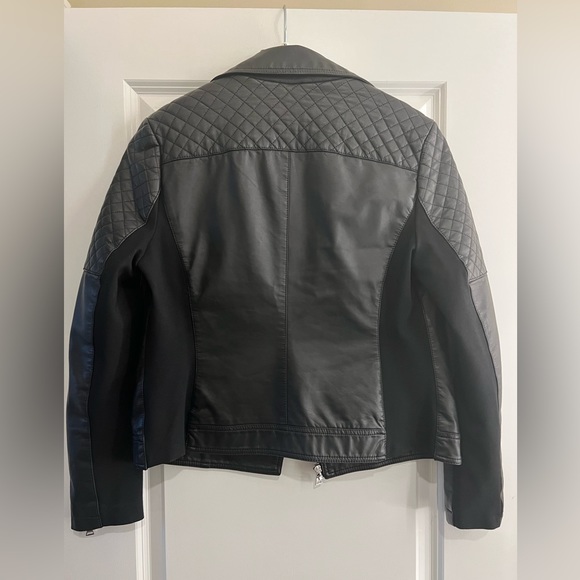 Vegan/Faux Express Leather Jacket. It’s in good condition! No rips or tears - Picture 2 of 4
